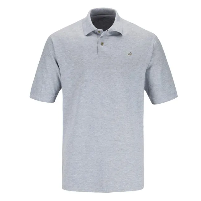 Men Polo Heather Grey