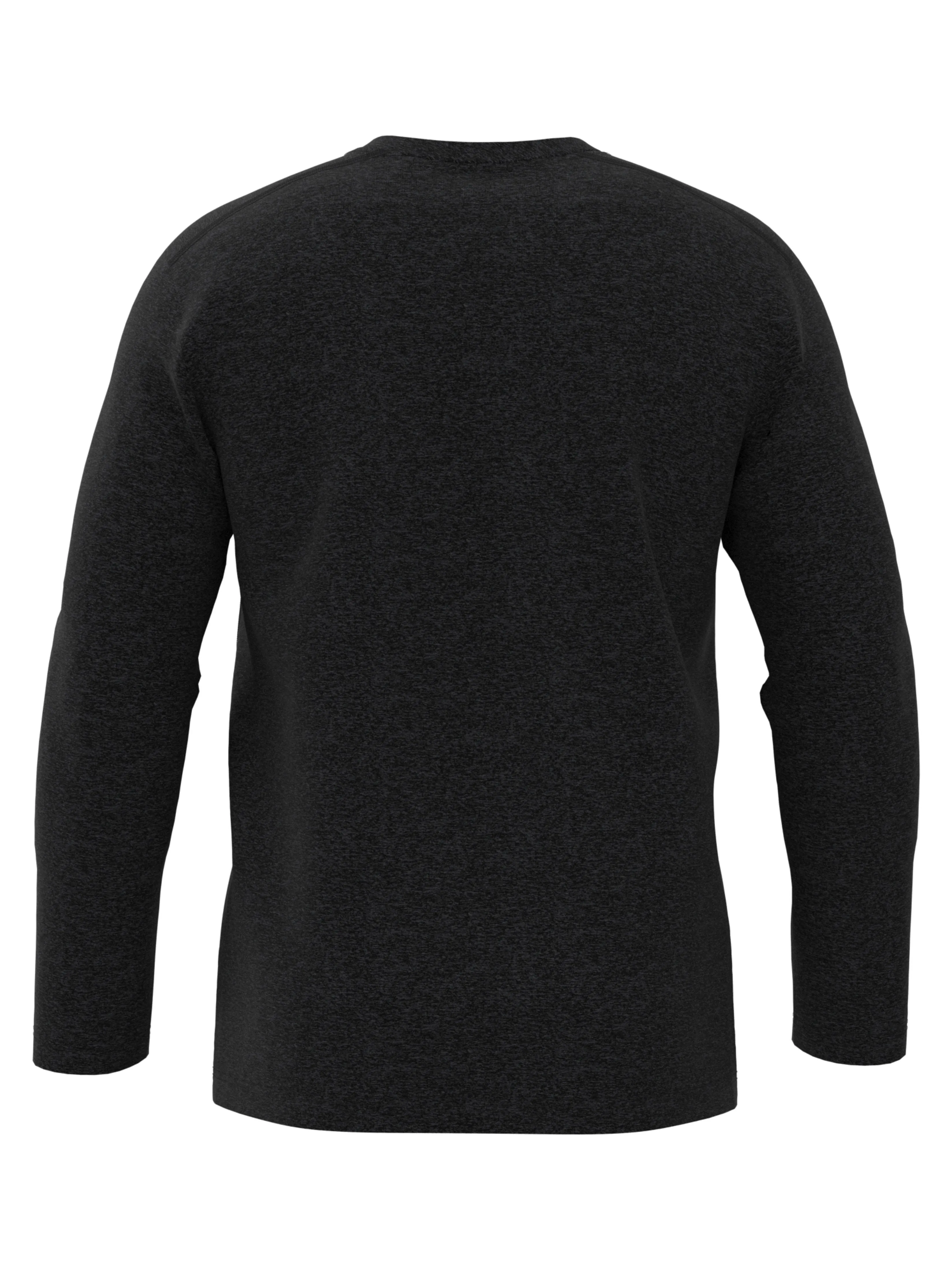 Mens Long Sleeve Heather Crew