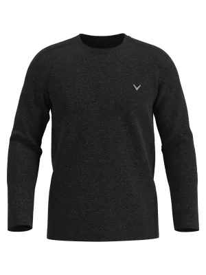 Mens Long Sleeve Heather Crew