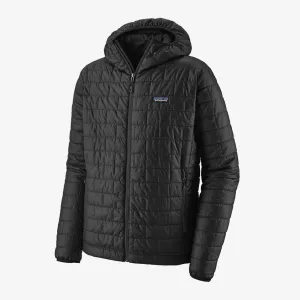 MENS PATAGONIA NANO PUFF HOODY - BLACK