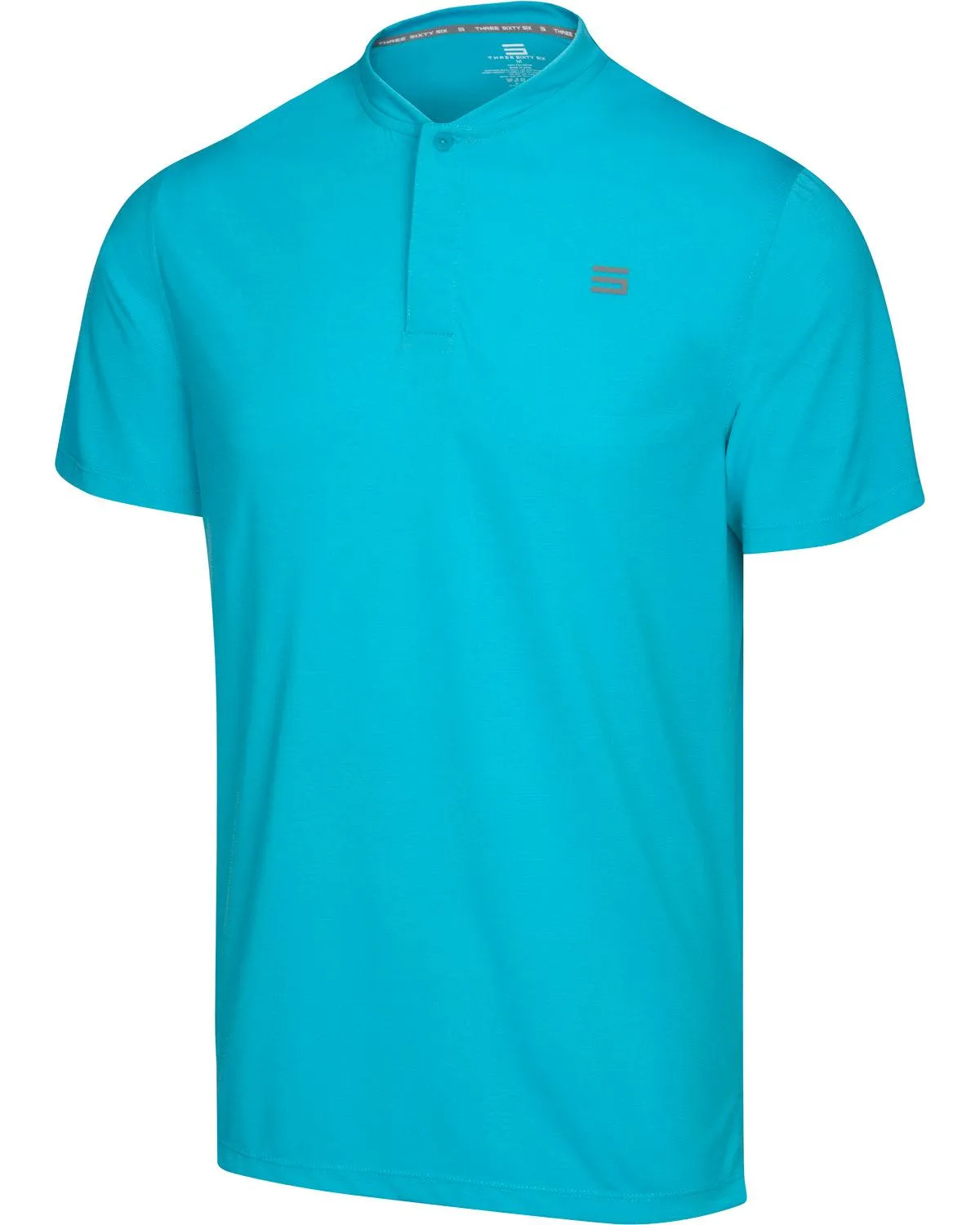 Men's Solid Collarless Golf Polo