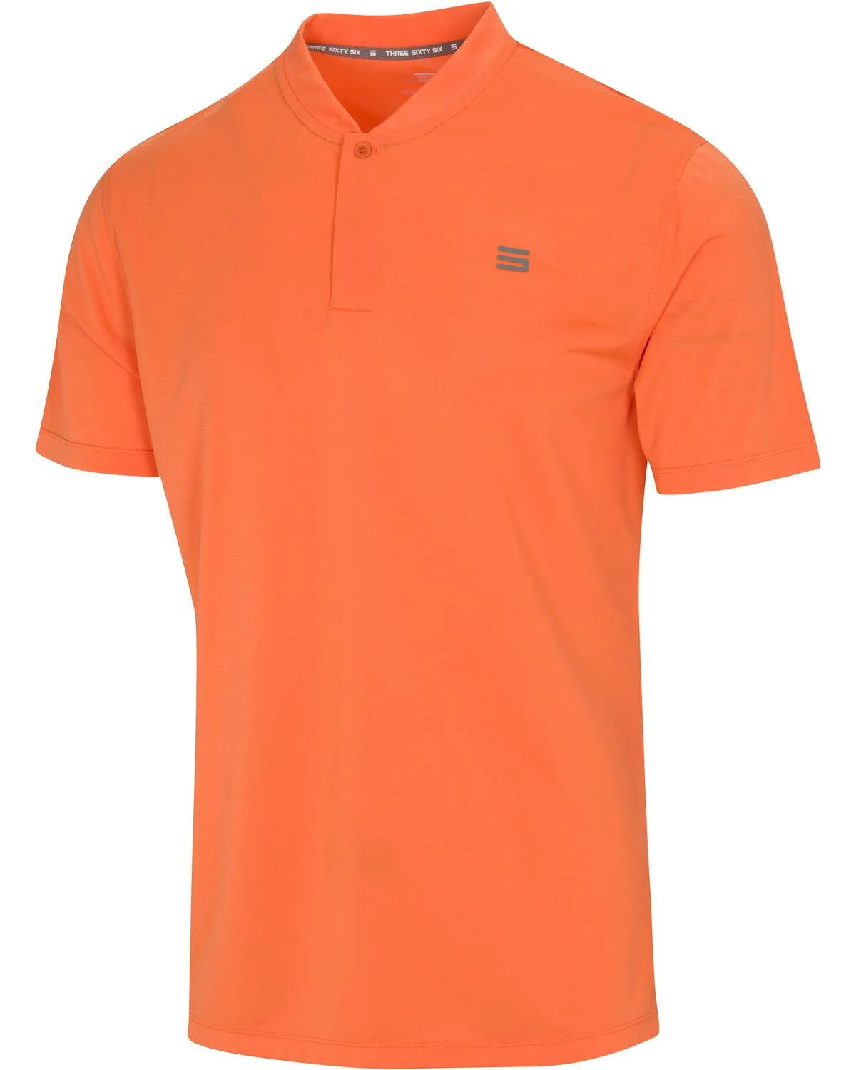 Men's Solid Collarless Golf Polo