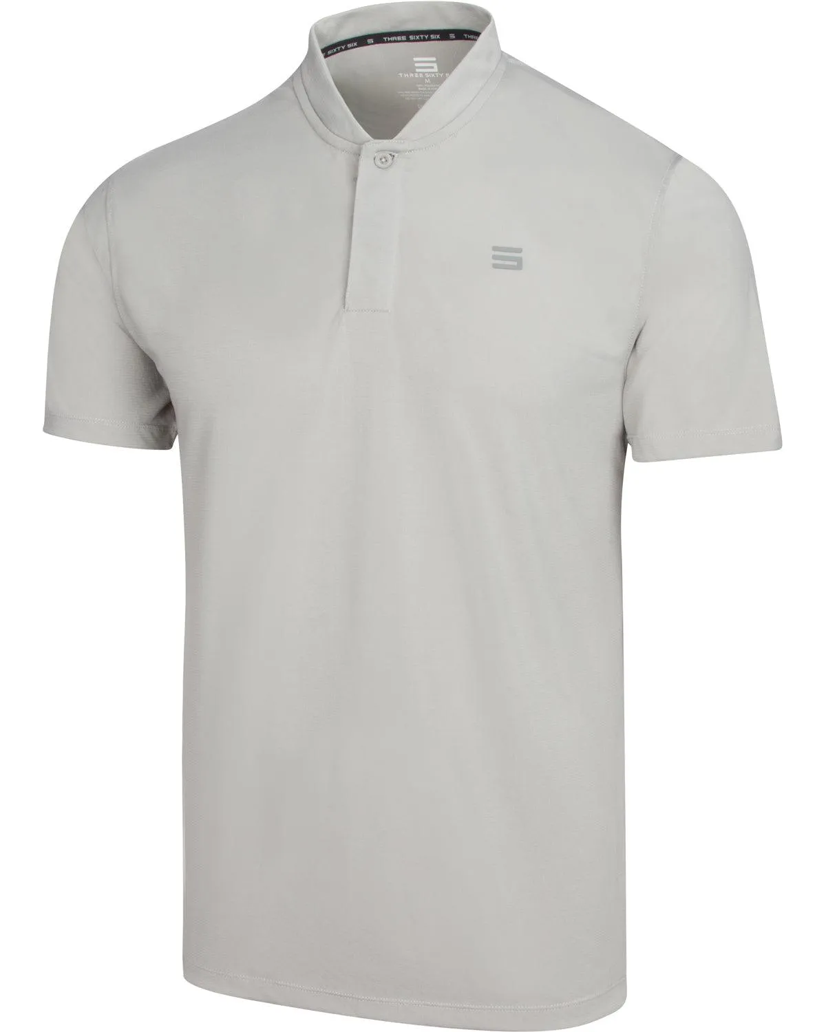 Men's Solid Collarless Golf Polo