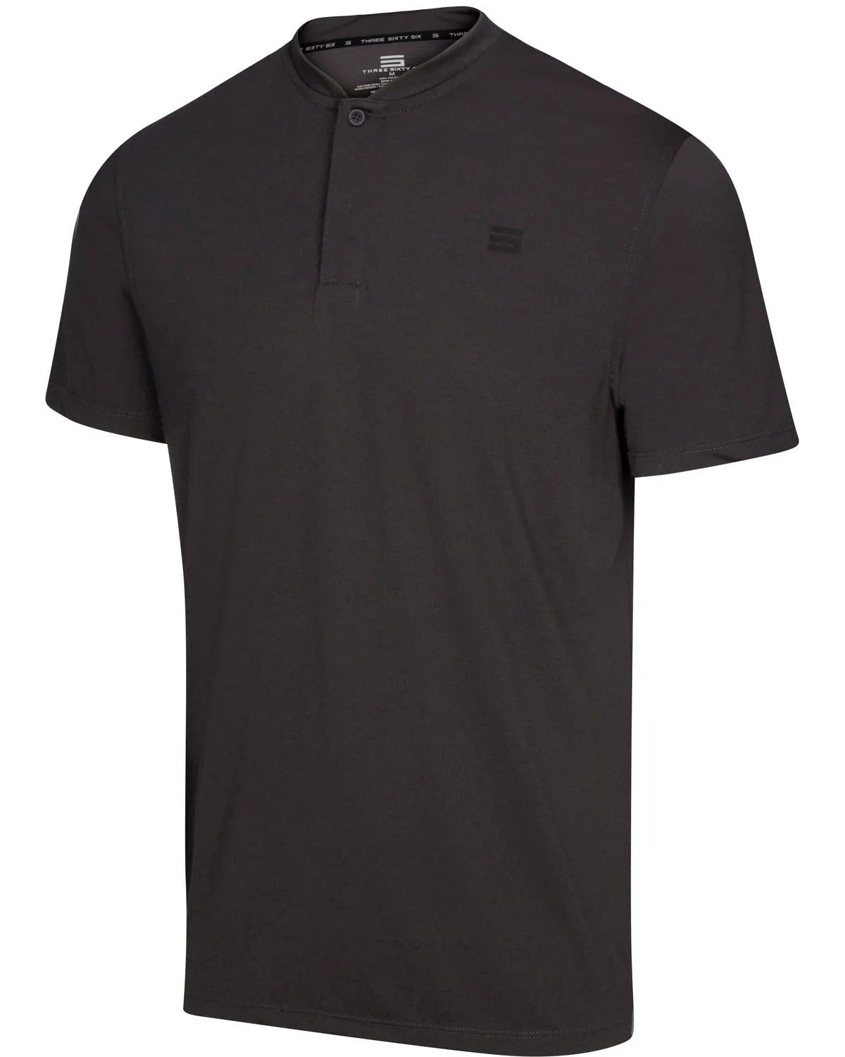 Men's Solid Collarless Golf Polo