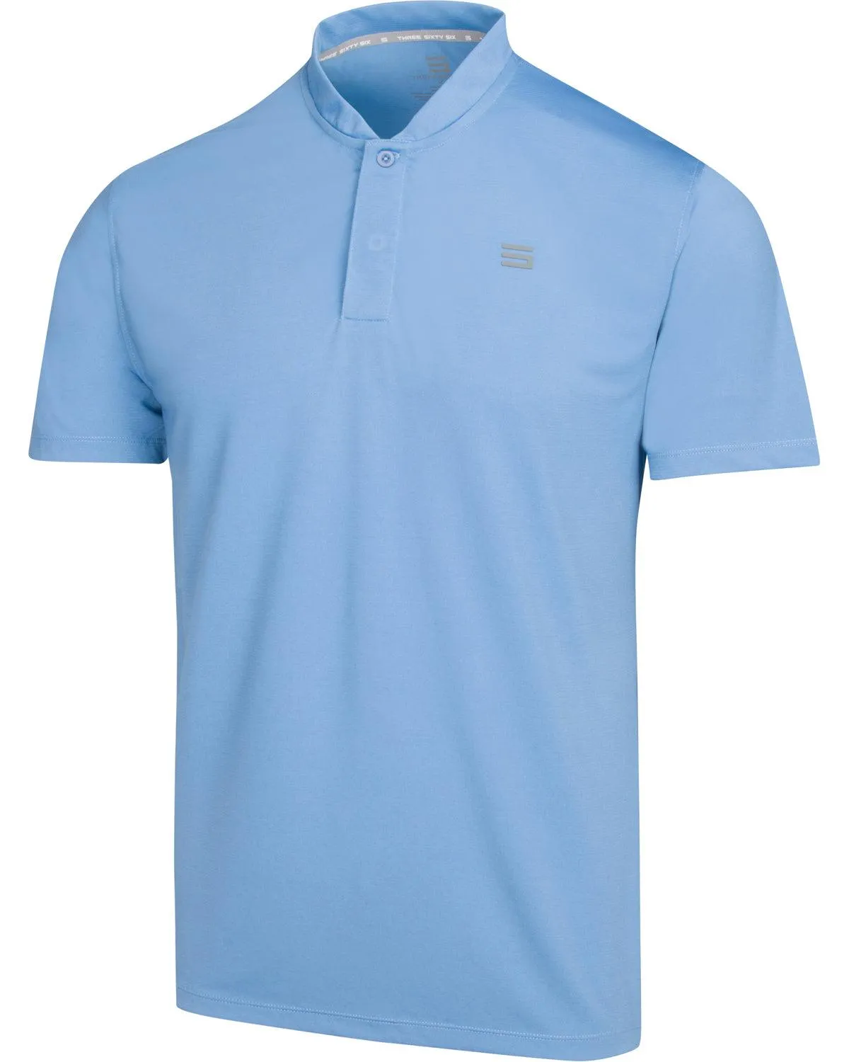 Men's Solid Collarless Golf Polo