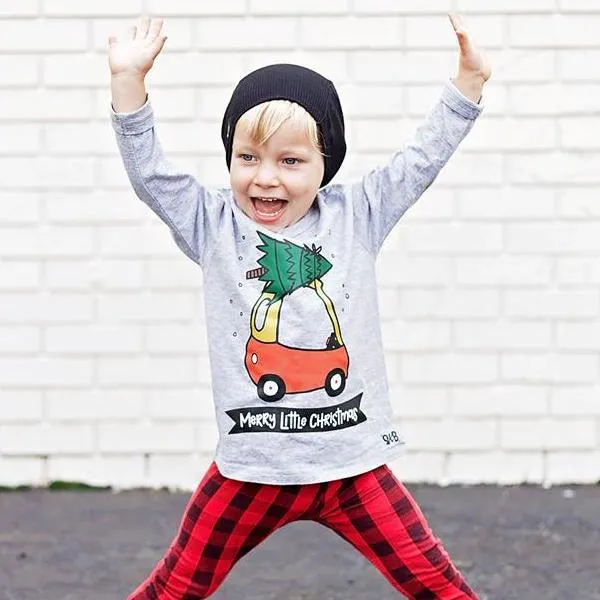 Merry Little Christmas Kid's Long Sleeve Shirt