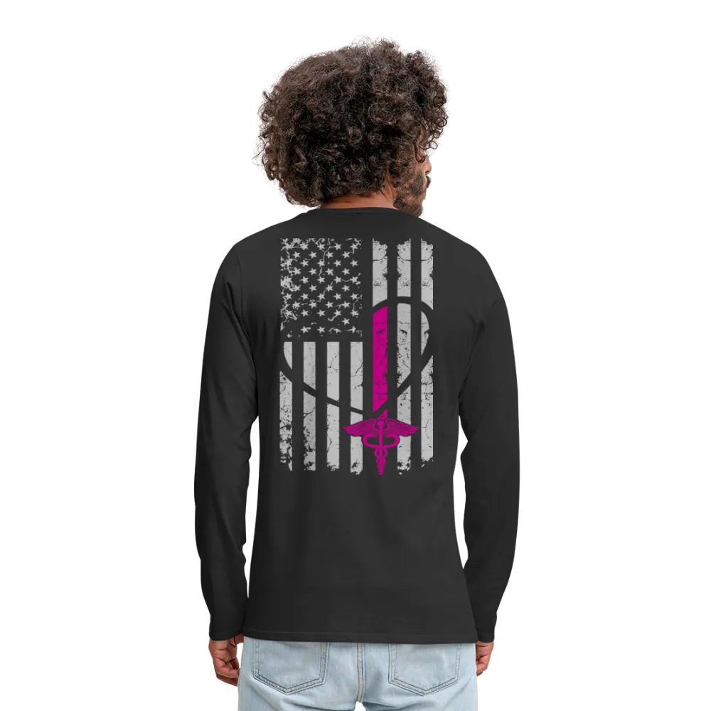 Michelle NURSE FLAG Men's Premium Long Sleeve T-Shirt