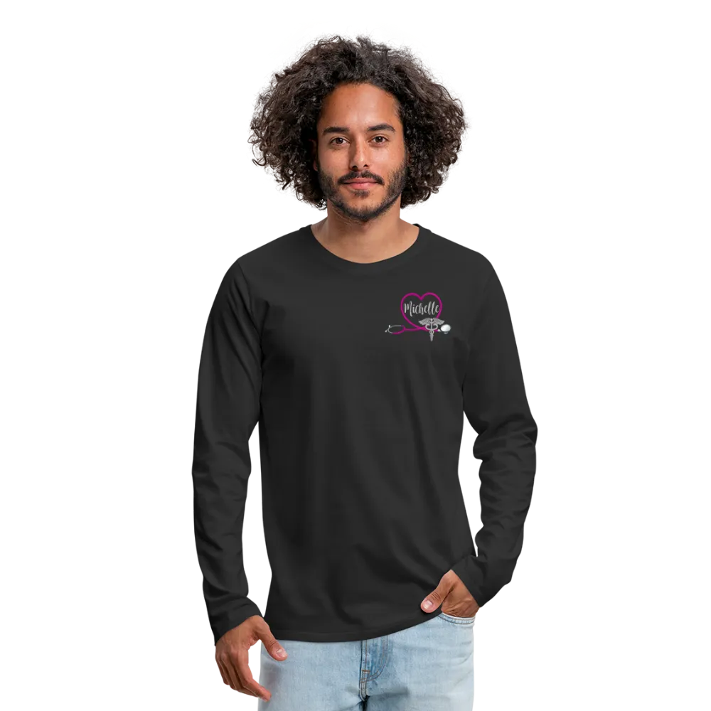 Michelle NURSE FLAG Men's Premium Long Sleeve T-Shirt