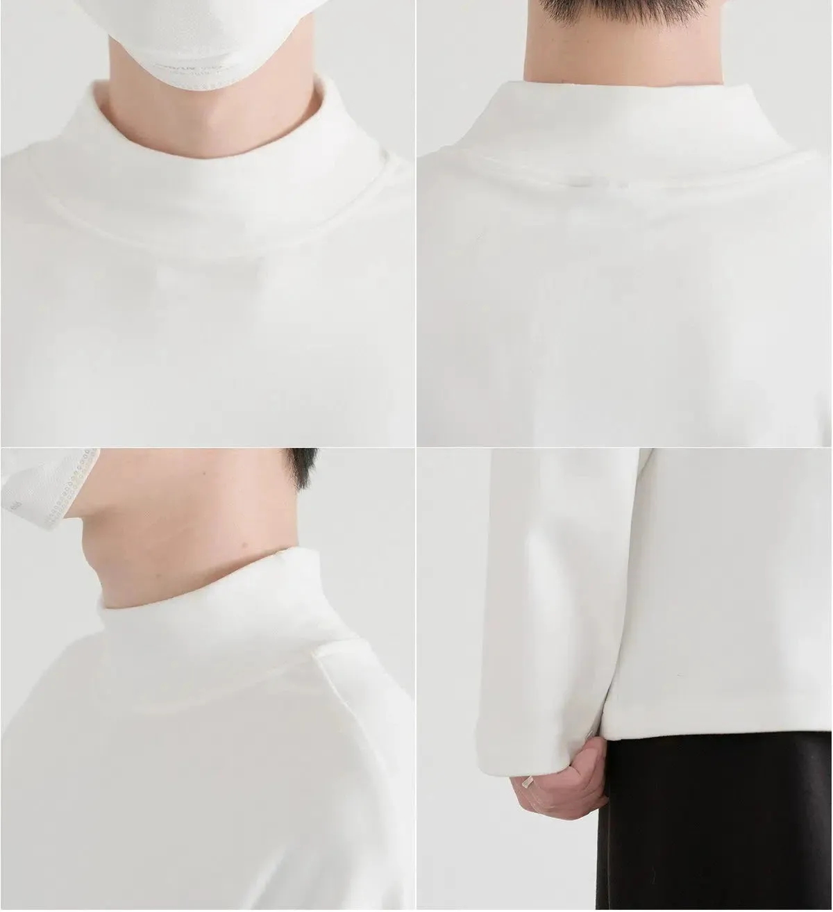 Mock Neck Long Sleeve Bottoming Shirt
