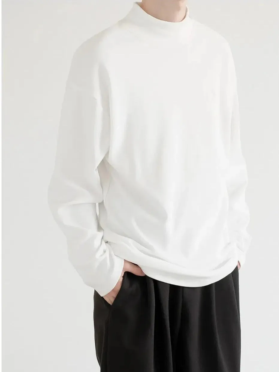 Mock Neck Long Sleeve Bottoming Shirt