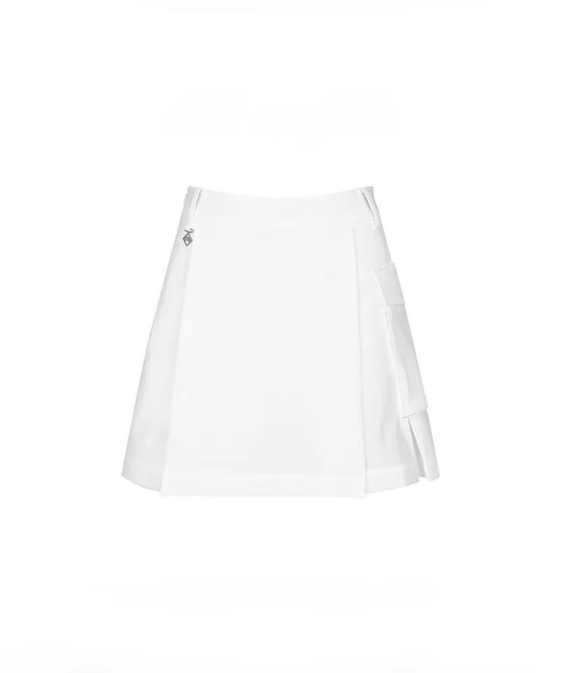 Monday Flow Four Seasons Pocket Skirt - White