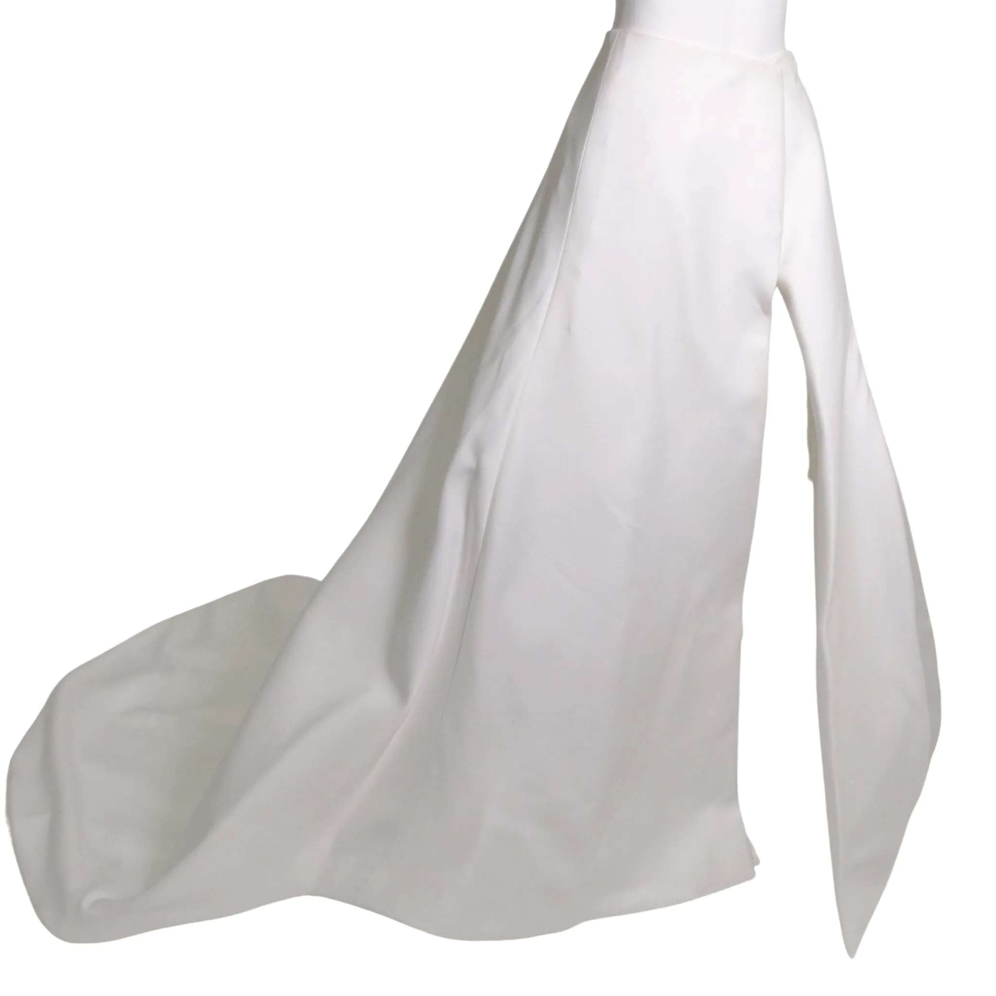 Monica Ivena White Skirt with Train
