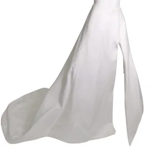 Monica Ivena White Skirt with Train