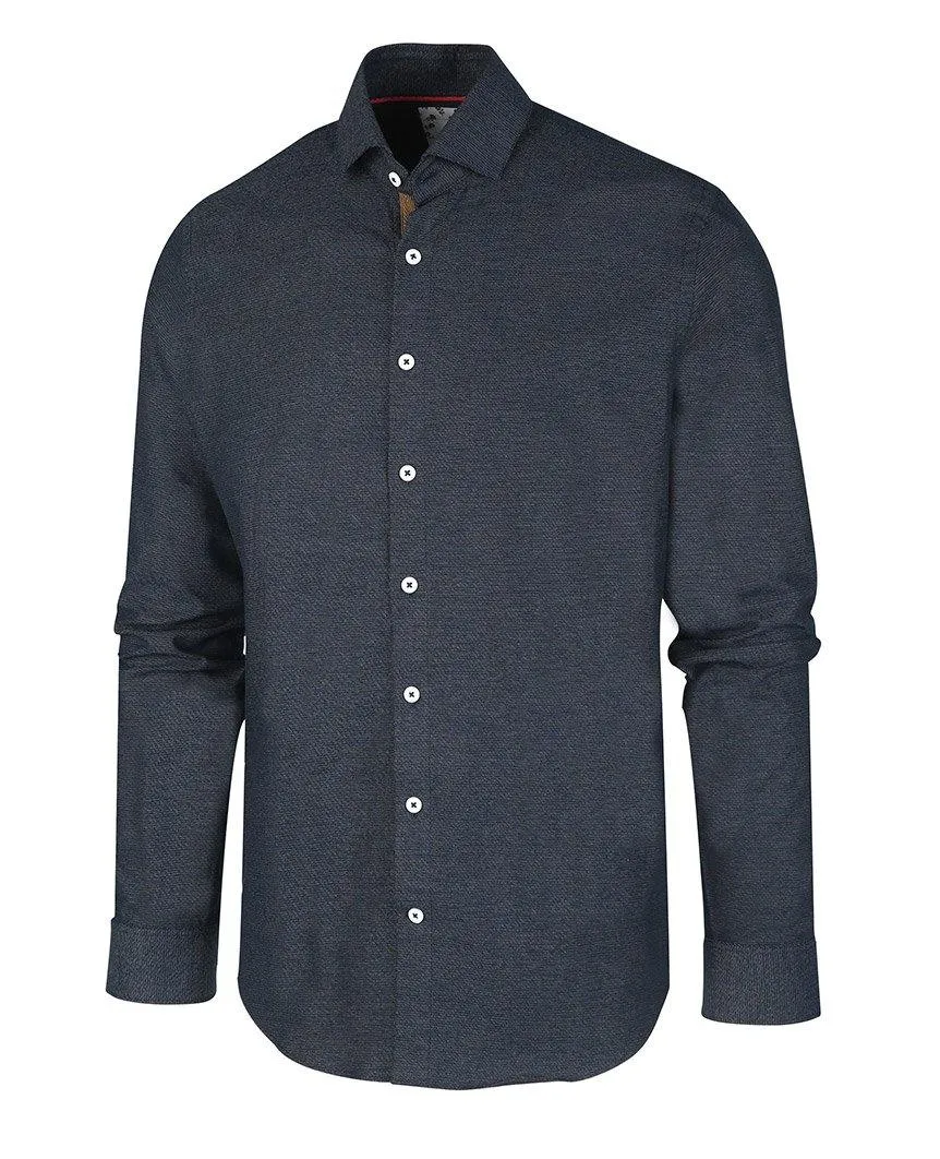 Navy Long Sleeve Buttondown Shirt