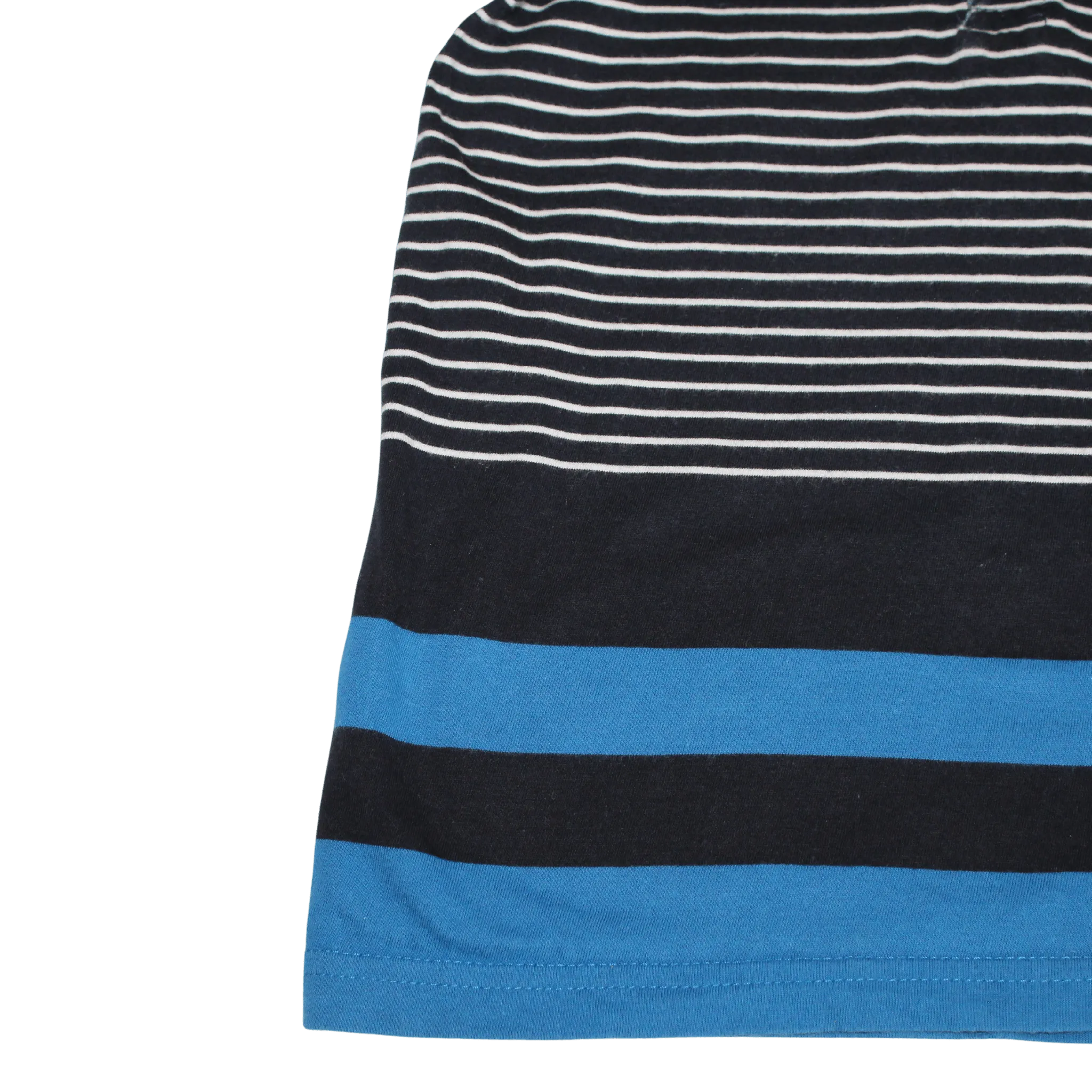 Navy Stripe Polo Tee