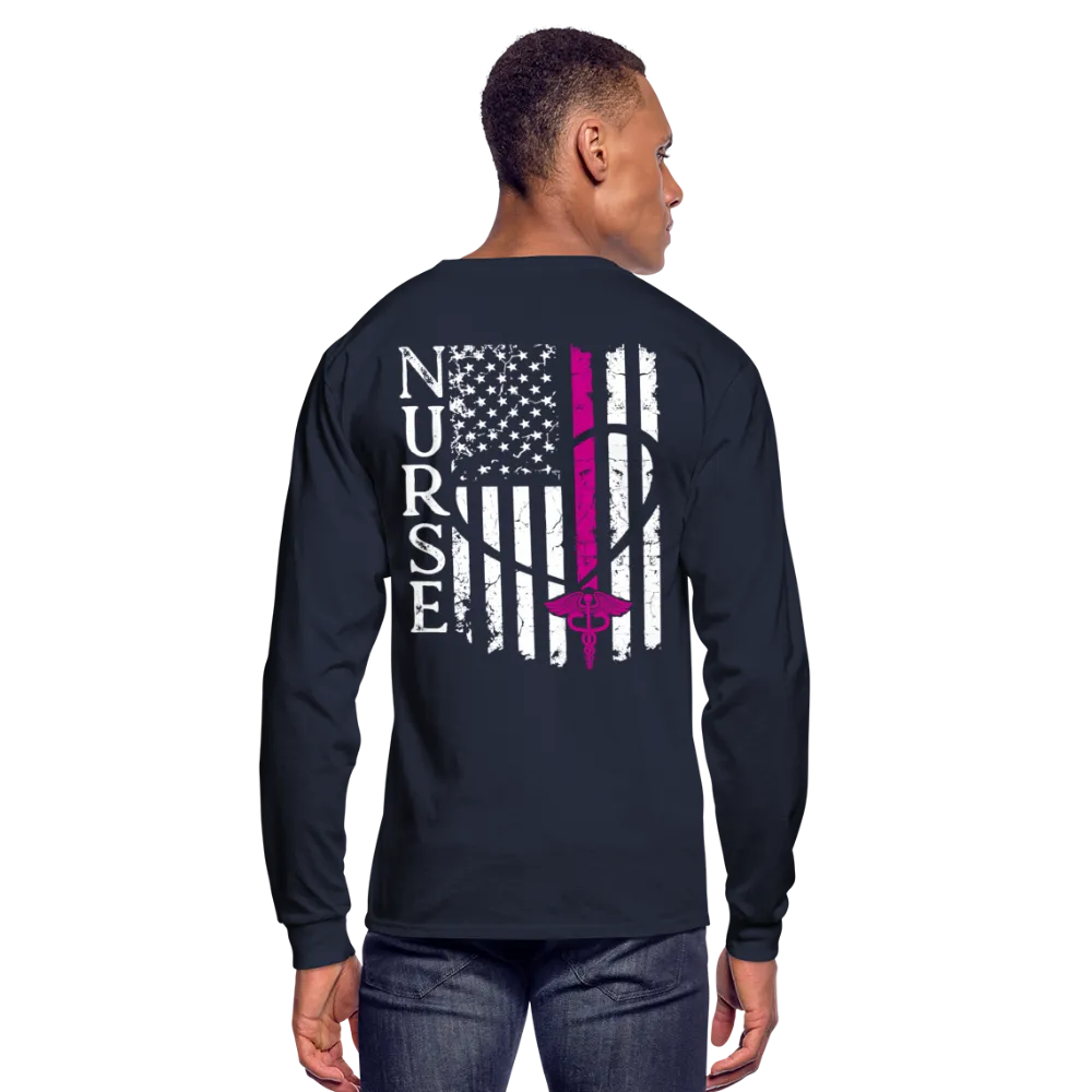 Nurse Flag Men's Long Sleeve T-Shirt (CK1674)