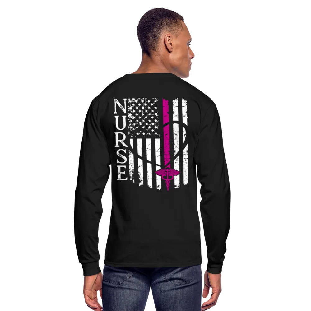 Nurse Flag Men's Long Sleeve T-Shirt (CK1674)