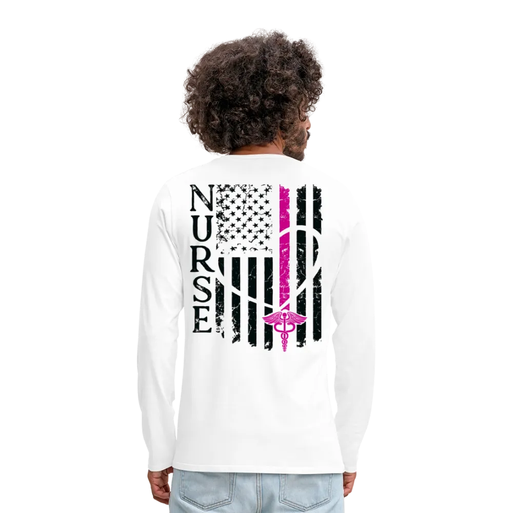 Nurse Flag Men's Premium Long Sleeve T-Shirt (CK1670) Updated 