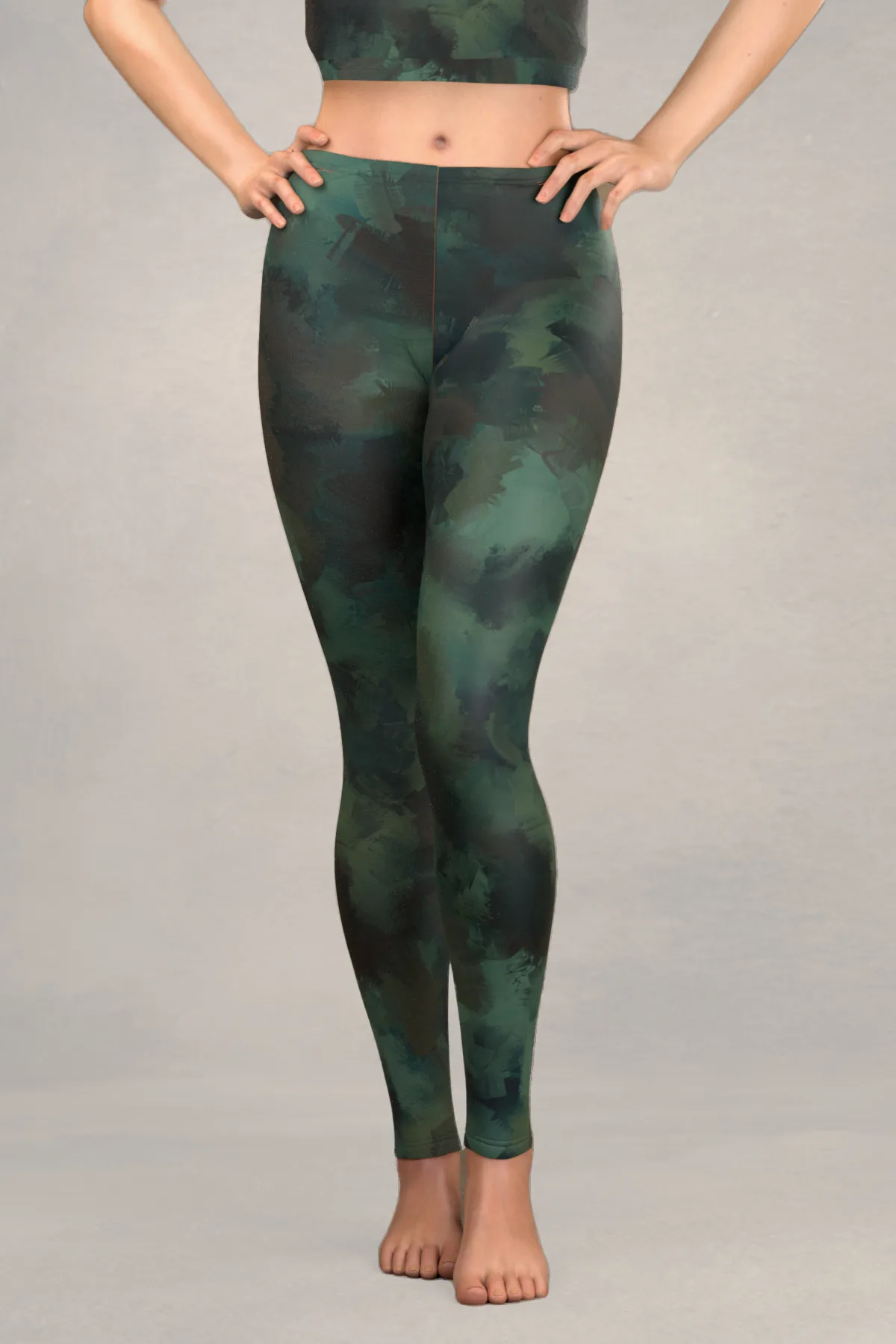 Painted Leggings: Deep Sea