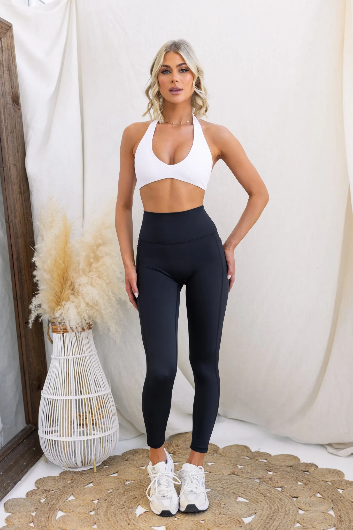 Panther High Rise Pocket Leggings - Black