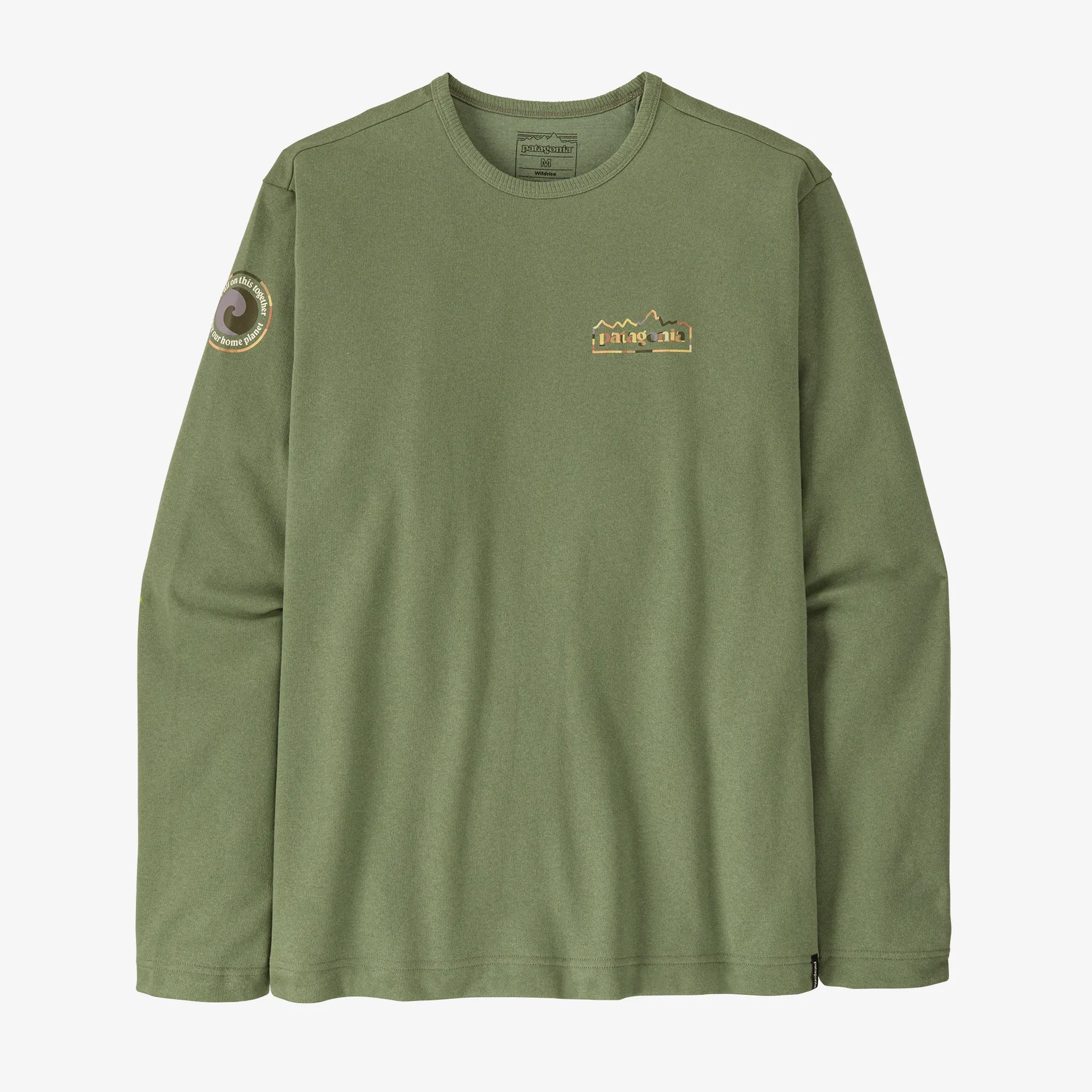 PATAGONIA LW UNITY FITZ WILDRISE CREW - TERRAIN GREEN