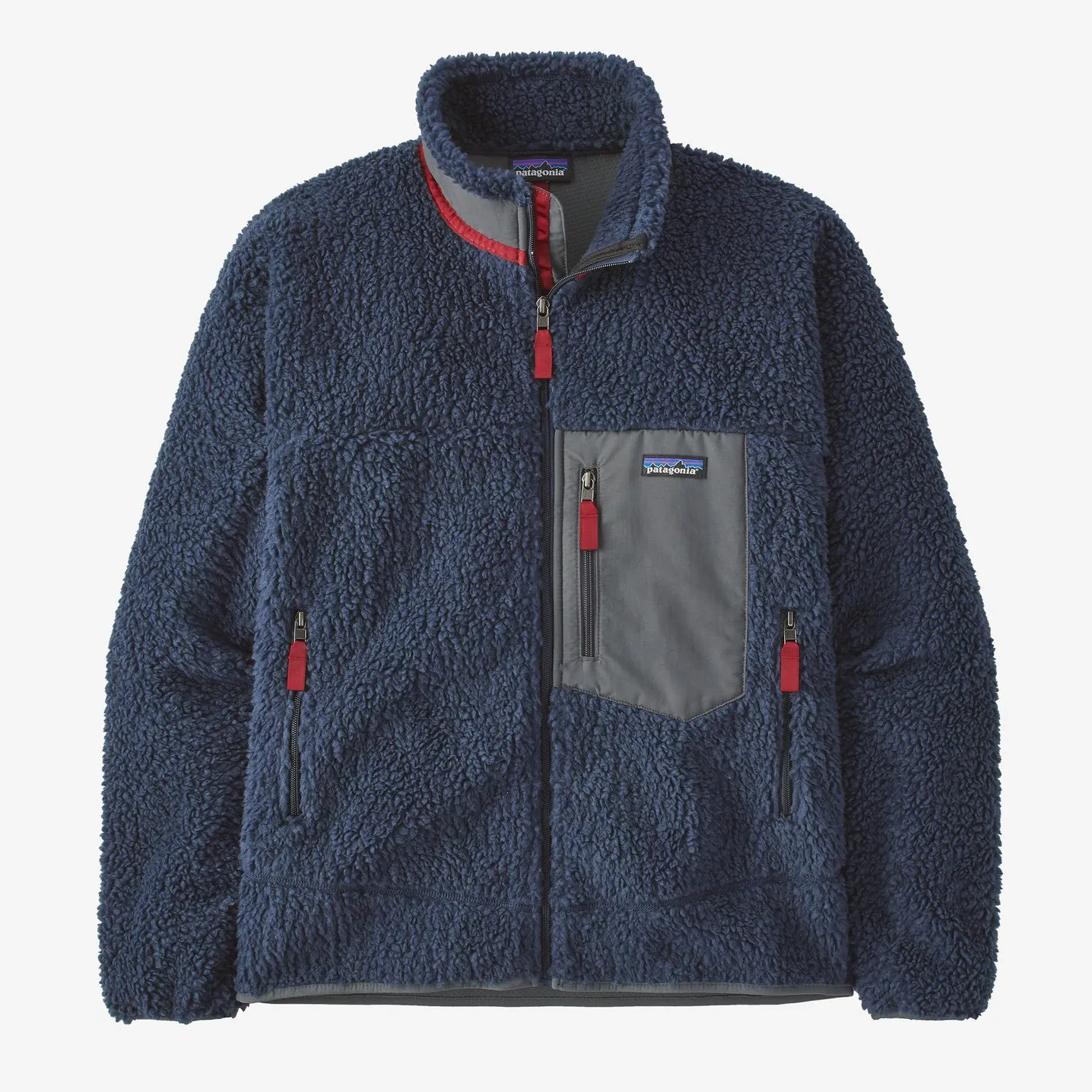 Patagonia - M's Classic Retro-X Jkt - New Navy w/ Wax Red