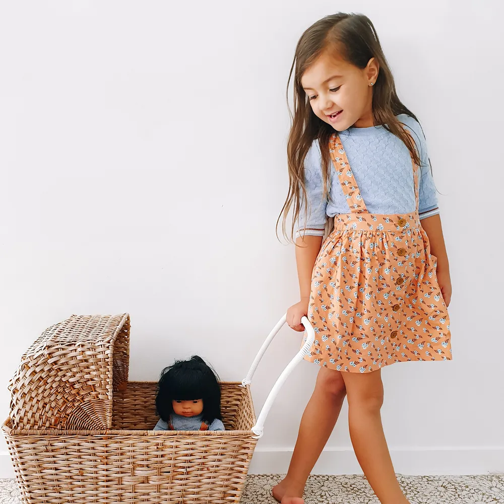 Peaches Suspender Skirt