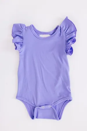 Periwinkle S/S Flutter Bodysuit