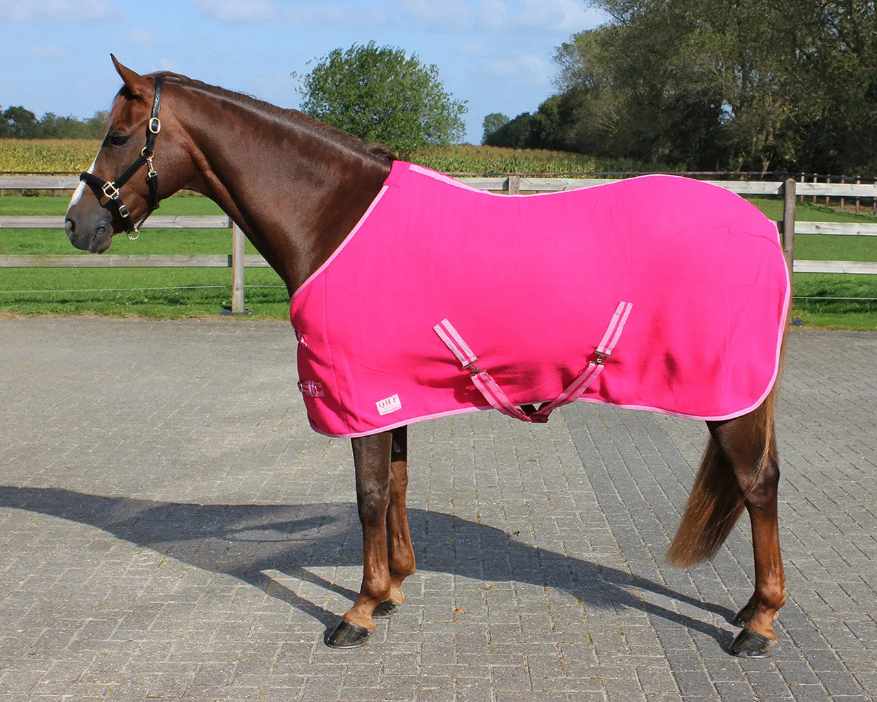 Personalised Equestrian Horse Pony Fleece Rug Cooler - Tractor Farmer Style