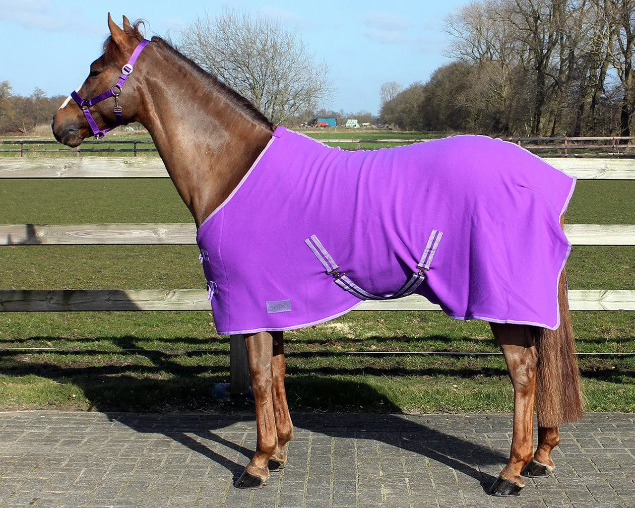 Personalised Equestrian Horse Pony Fleece Rug Cooler - Tractor Farmer Style