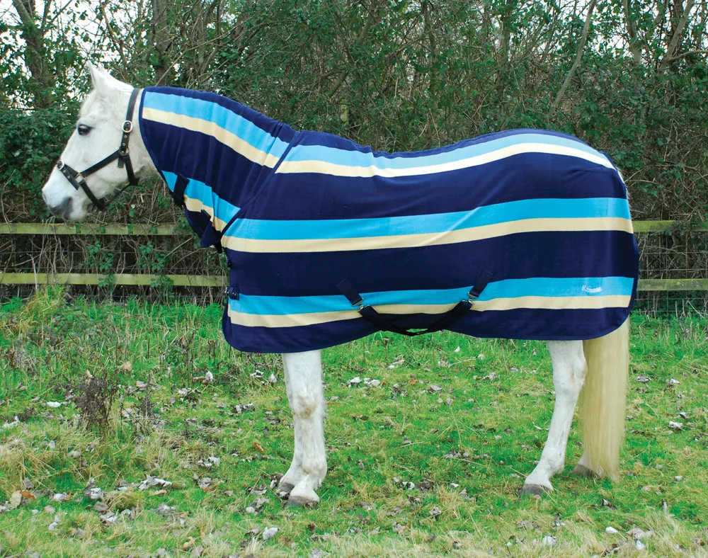 Personalised Equestrian Horse Pony Fleece Rug Cooler - Trotter Design