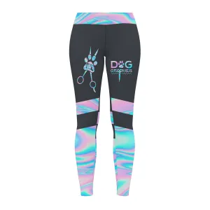 Pet Groomer Grooming Leggings Gift For Women Tie Dye 02