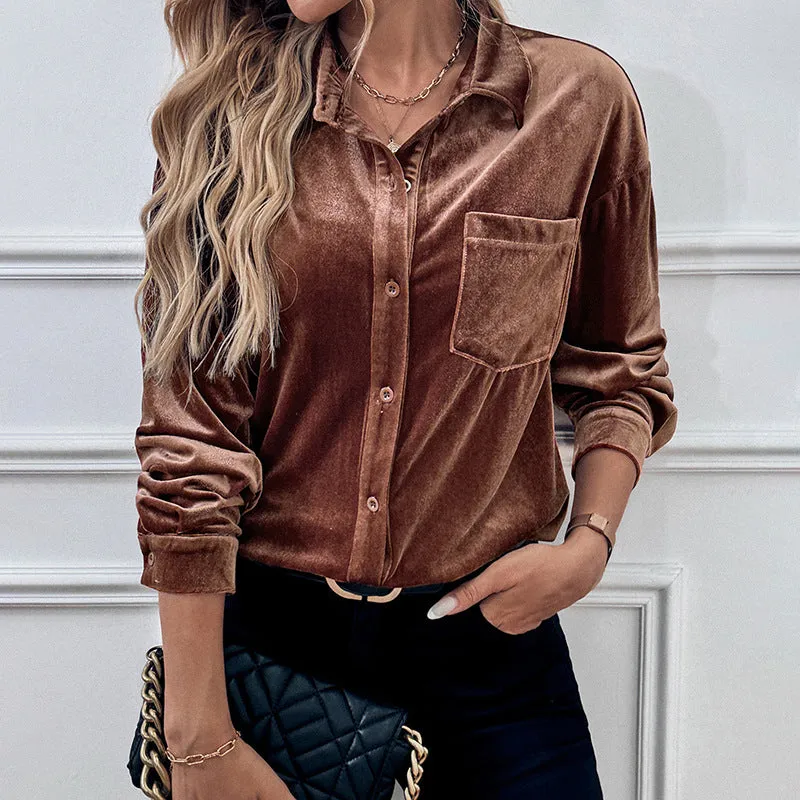 Petite Long Sleeved Shirts For Women PCD56