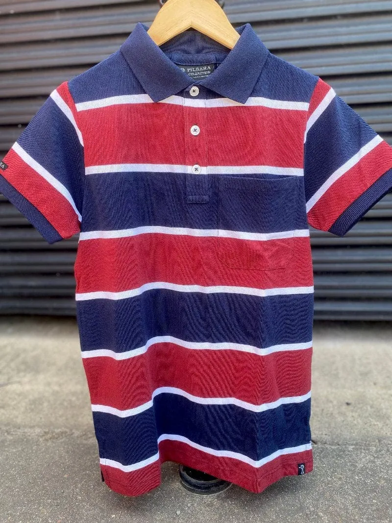 Pilbara Polo Mens Stripe