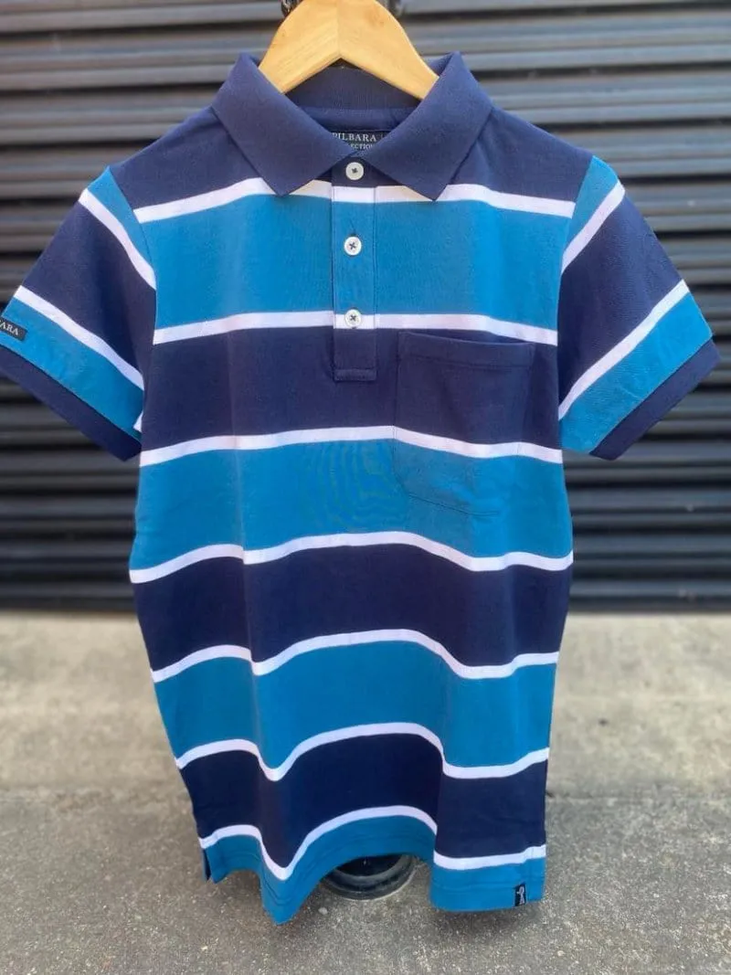 Pilbara Polo Mens Stripe