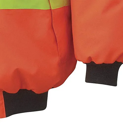 Pioneer V1120350-2XL Winter 6-in-1 Bomber Jacket - 100% Waterproof hi-viz Rainwear, Orange, 2XL