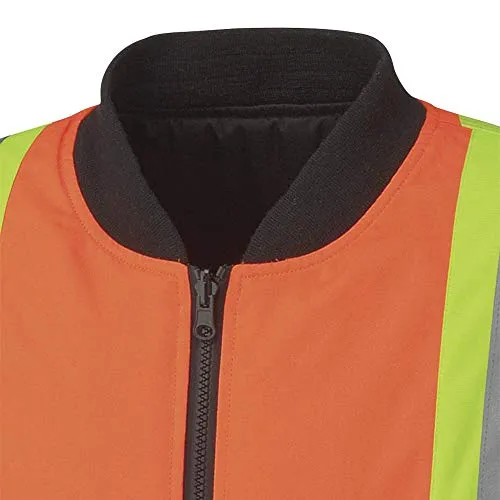 Pioneer V1120350-2XL Winter 6-in-1 Bomber Jacket - 100% Waterproof hi-viz Rainwear, Orange, 2XL