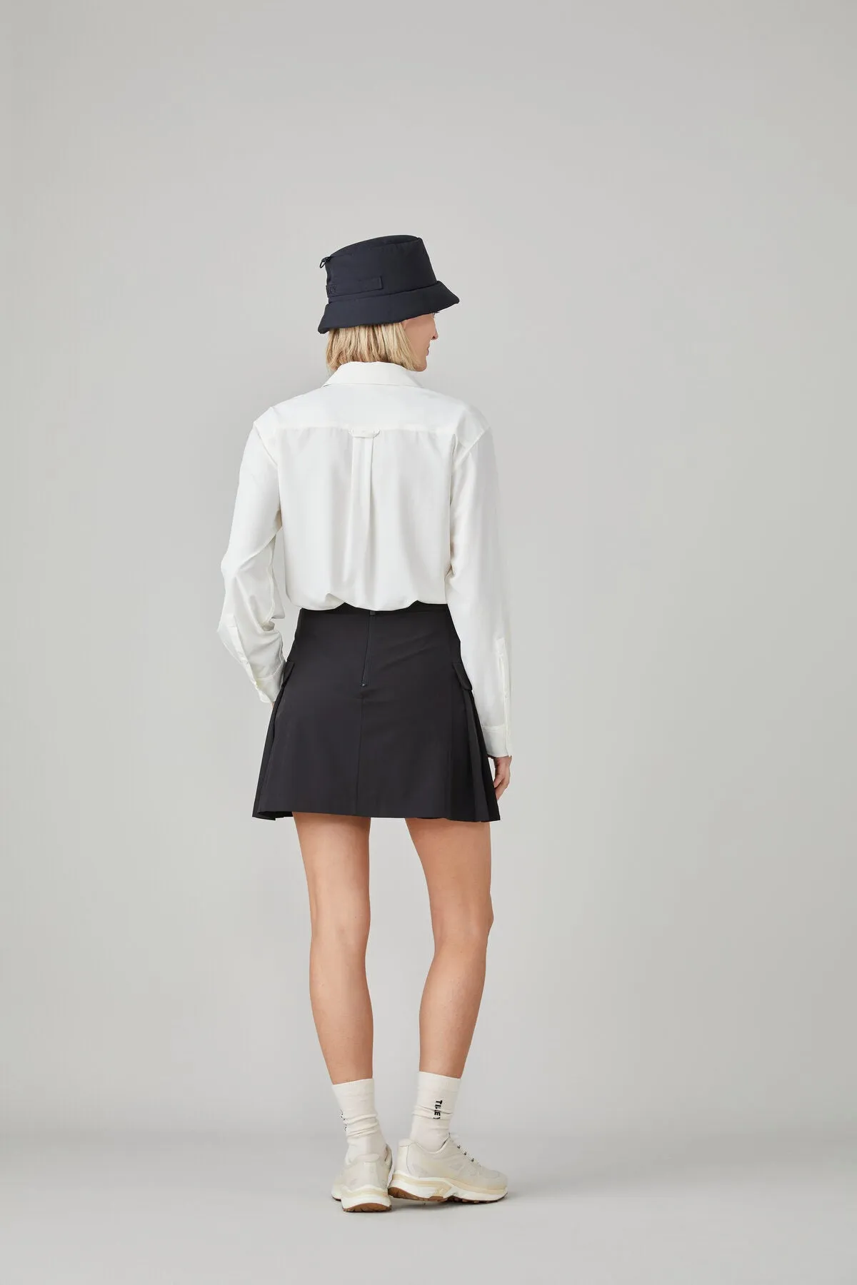 Pleated Cargo Skort