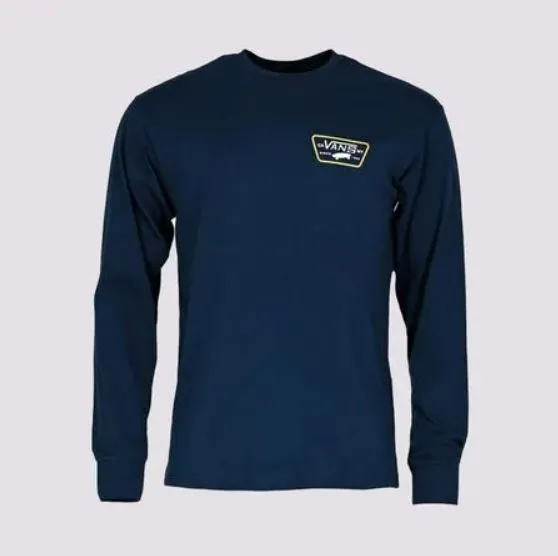 Polo Manga Larga Full Patch Back Ls Navy Samoan Sun