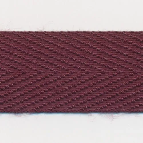 Polyester Herringbone Tape #56 Burgundy