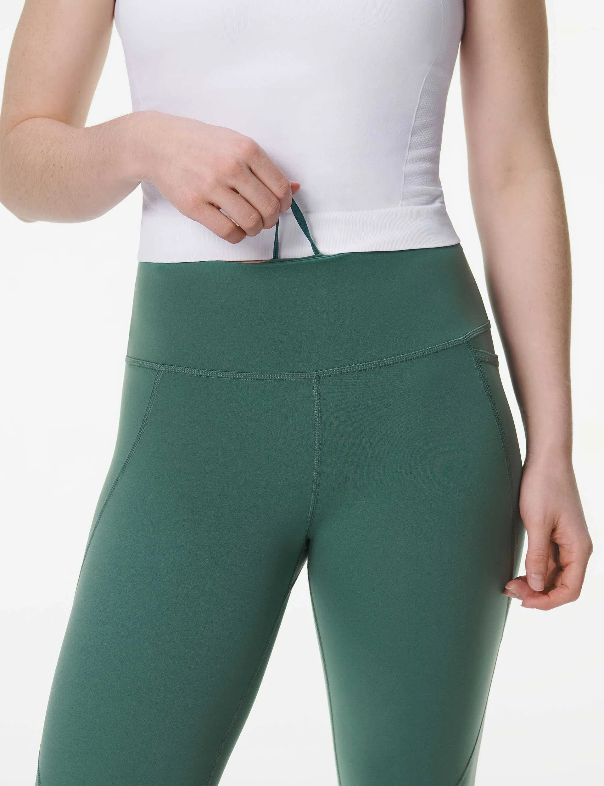 Power 7/8 Gym Leggings - Glade Green