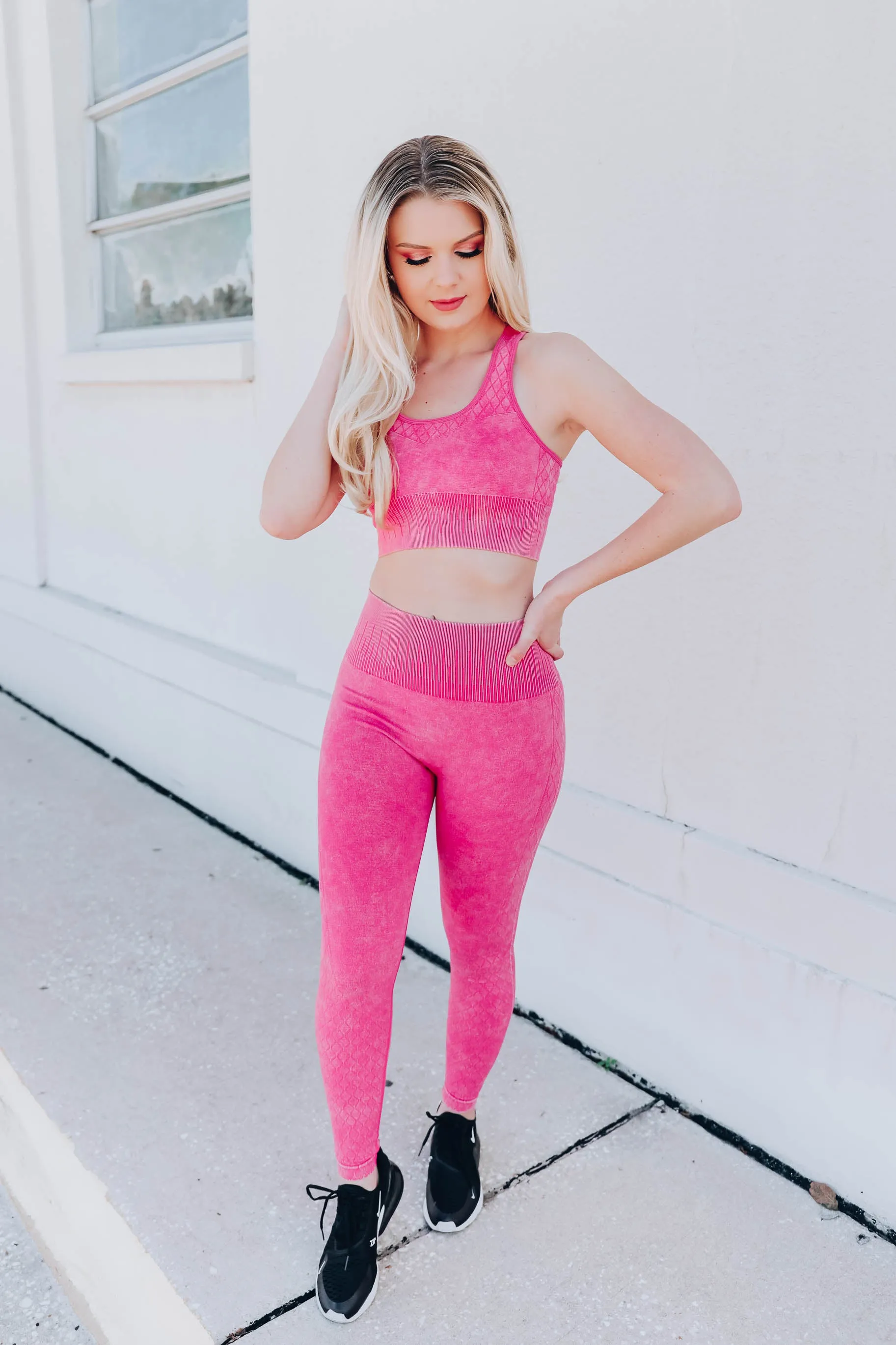 Pushin' The Limit Leggings S-3X - Hot Pink