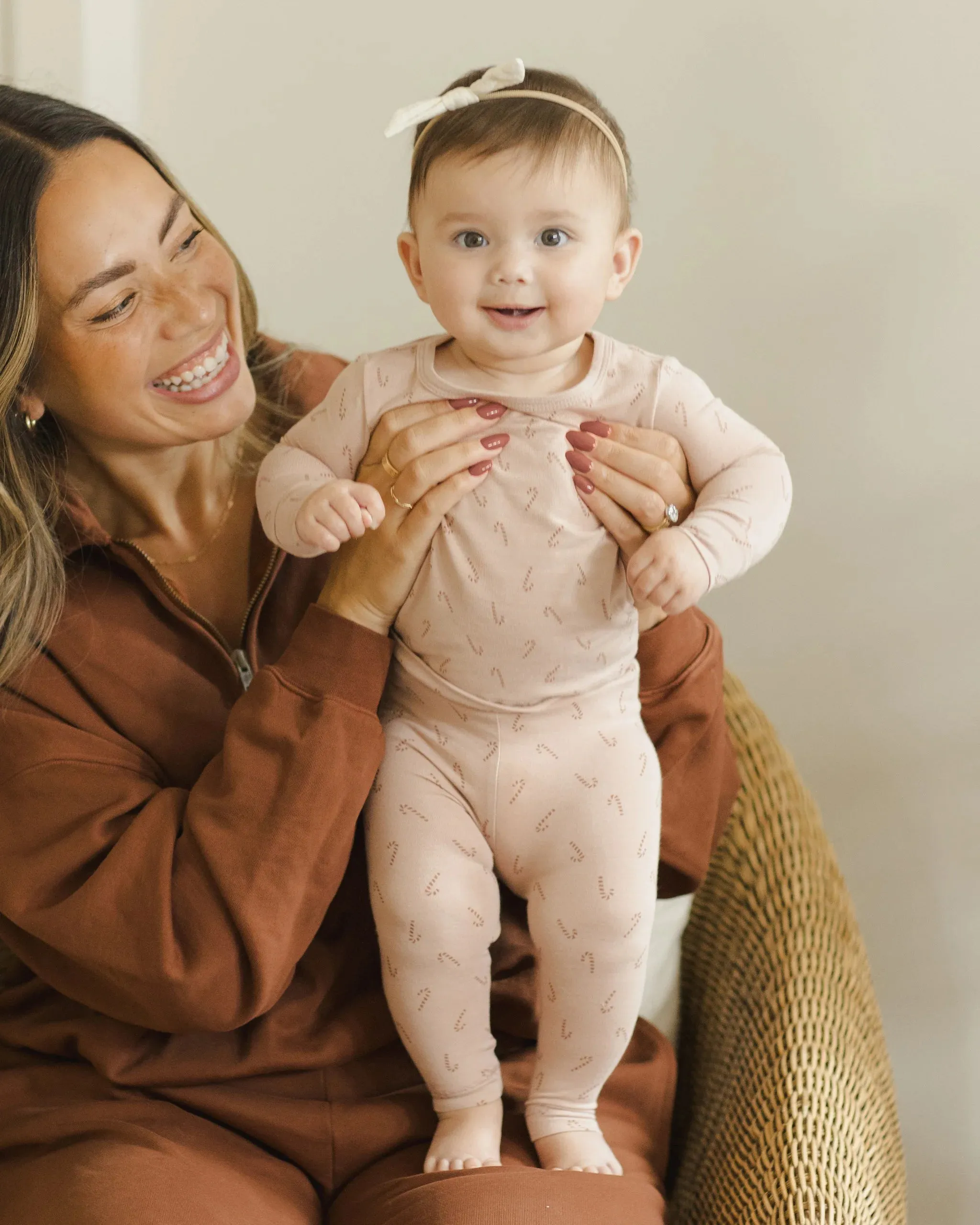 QUINCY MAE Bamboo Pajama Set || Candy Cane