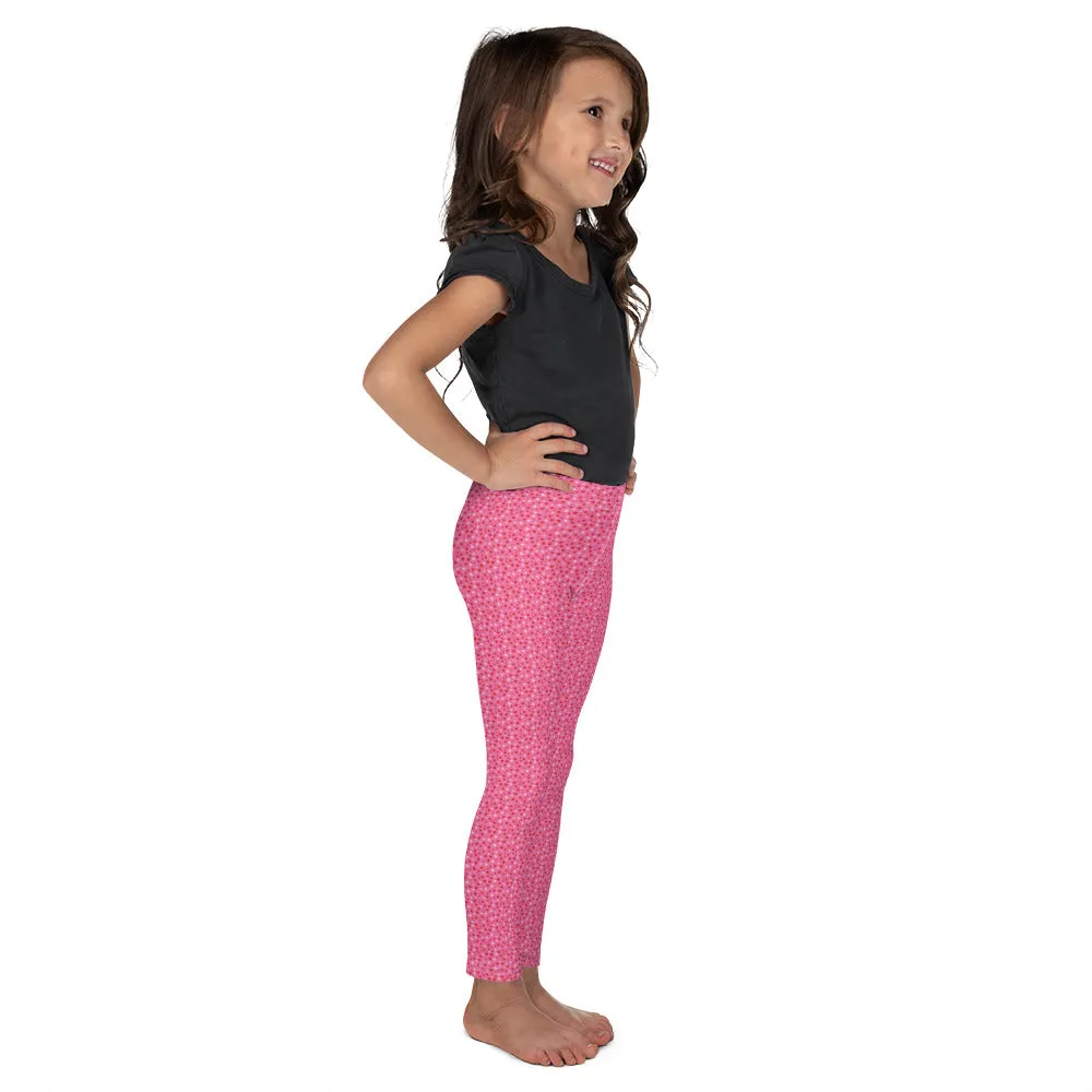 "I Love You Like Crazy" Hearts Pattern - Valentine's Day - Kid's Leggings