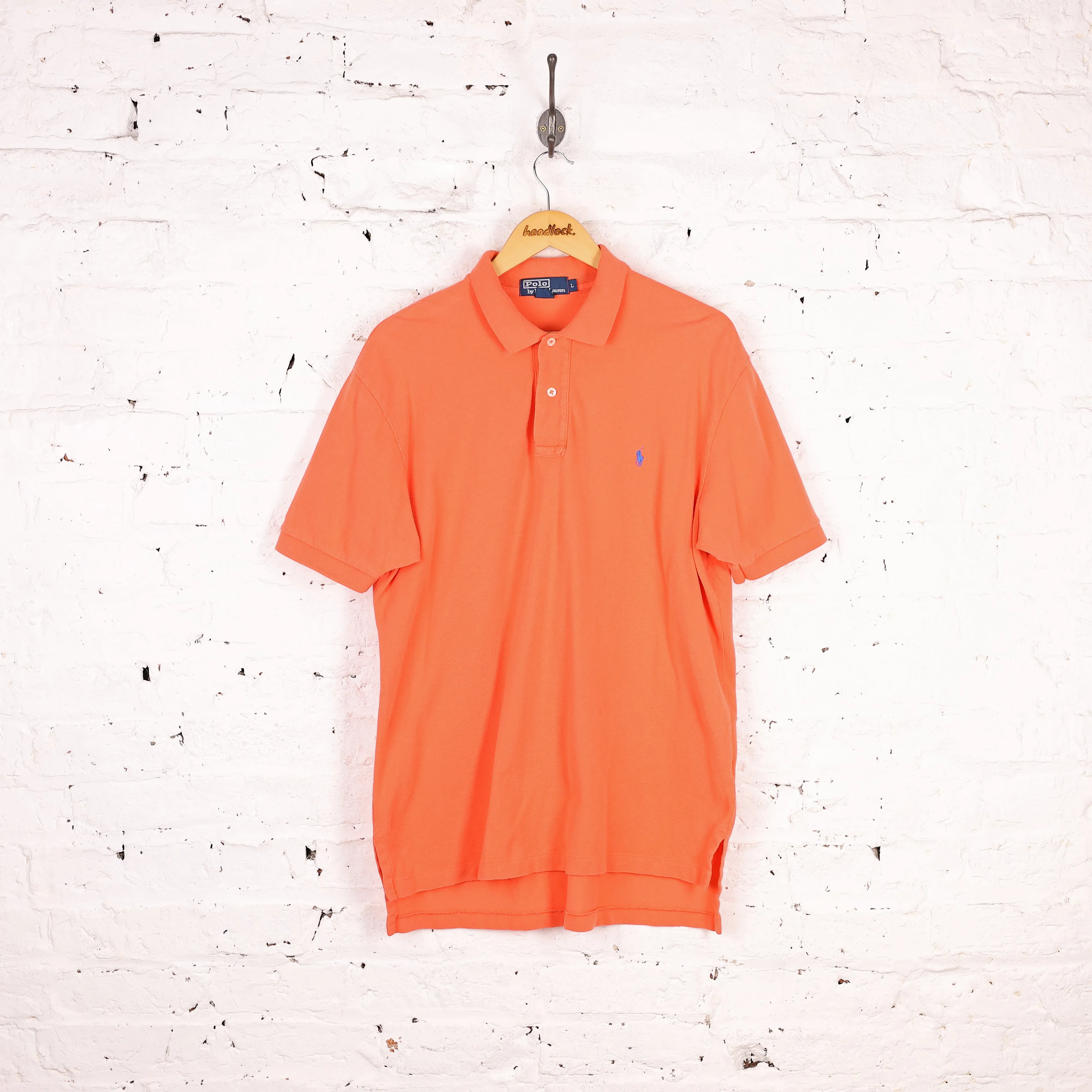 Ralph Lauren Polo Short Sleeve Polo Shirt - Orange - L