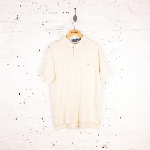 Ralph Lauren Short Sleeve Polo Shirt - White - L