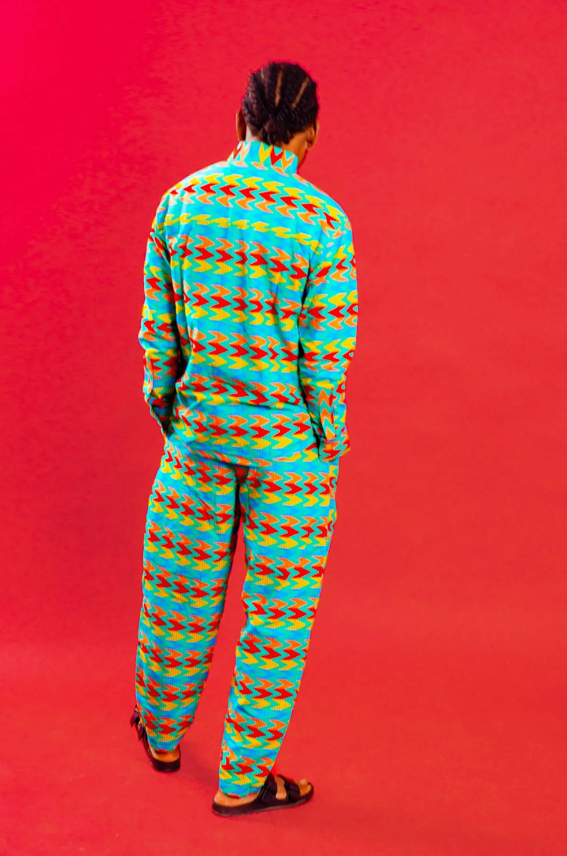Rebels Republic African Print Long Sleeve Shirt