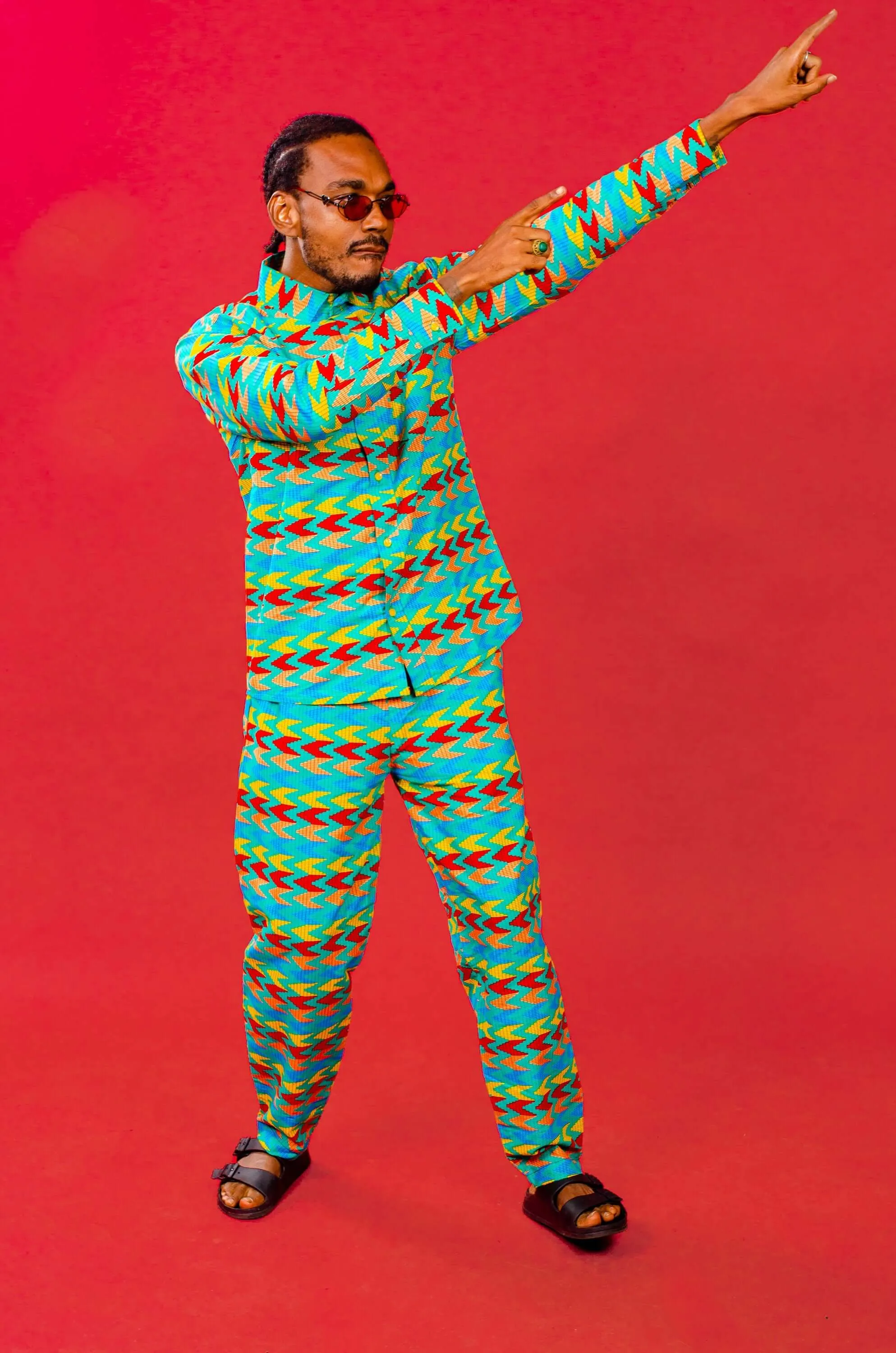 Rebels Republic African Print Long Sleeve Shirt