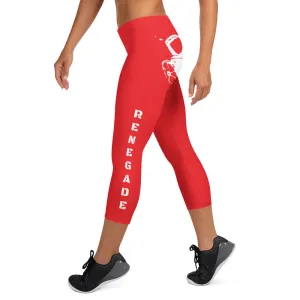 Renegade Red Runner Capri Leggings