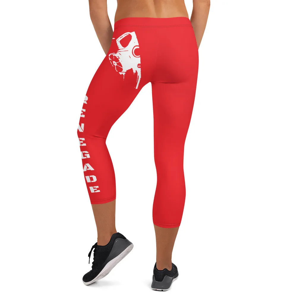 Renegade Red Runner Capri Leggings